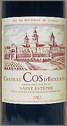 1982 vintage Château Cos d’Estournel.