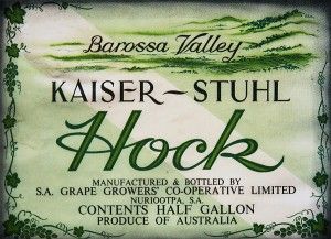 Kaiser Stuhl Hock, made by SA Grape Growers COOP.