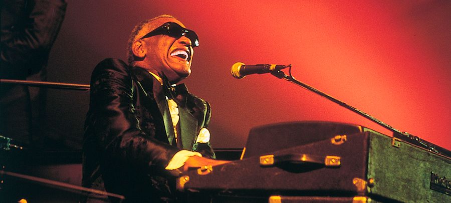 Ray Charles at an early  Leeuwin Concert  :  Photo supplied.