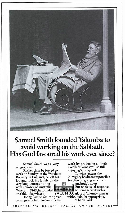 An early Yalumba advertisement.