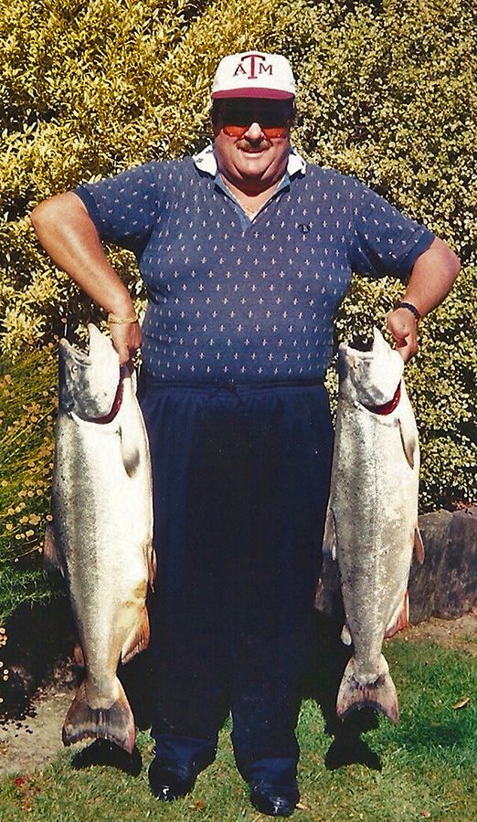 Peter James hard at work  with Giesen Bros in the mid 90's.... Fishing in the Rakaia River, with two very unlicky Salmon. Peter had just visited Martinborough Vineyard, Ata Rangi, Dry River, Palliser Estate and Fromm, who all agreed to join Negociants.  