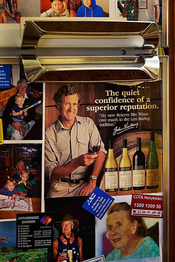 One of my old Advertising shots of John Vickery for Leo Buring, now on John and Mary's  fridge ! 
