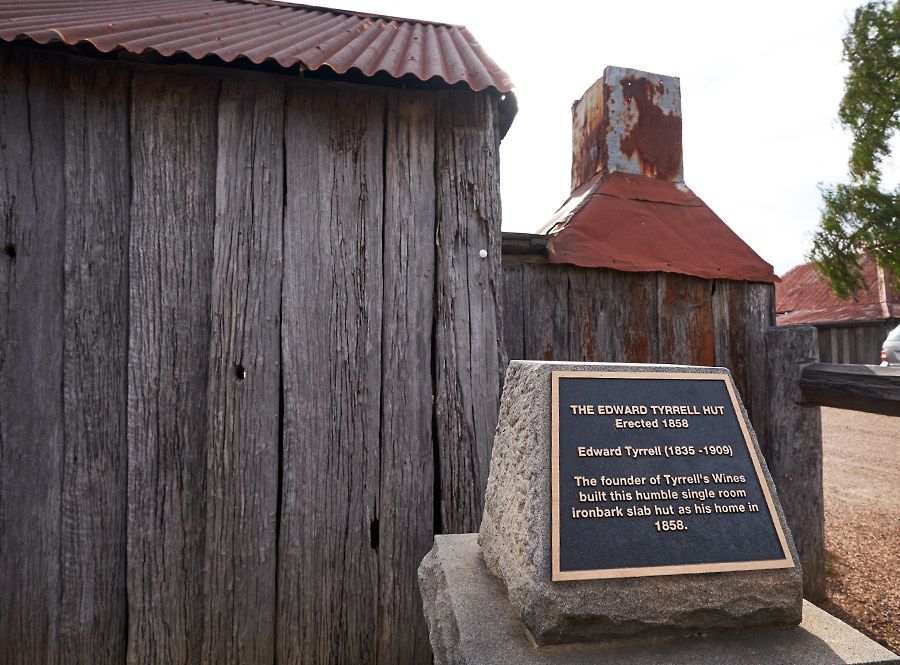 The origonal Tyrrells  ironbark slab hut, built in 1858. Photo : Milton © Wordley 