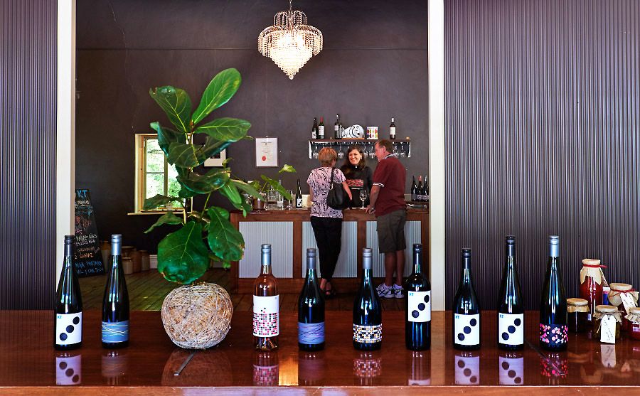 The old  'Magill Estate' table, front and centre, as you enter Wines by KT's new cellar door. Photo : Milton © Wordley.