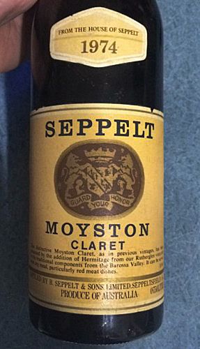 Seppelt 1974 'Moyston' Claret.