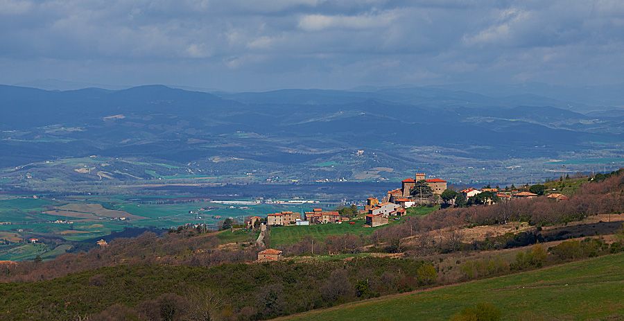 Alison's Tuscany base is in the hillside village of Castiglioncello Bandini in Montecucco DOC area : Photo © Milton Wordley.