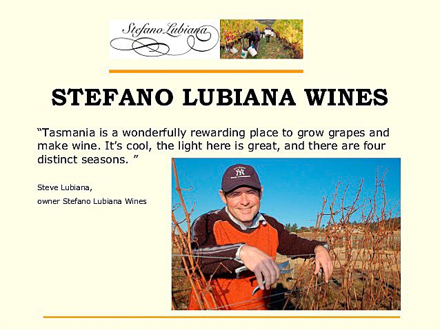Stefano Lubiana an early Tasmanian winemaker.