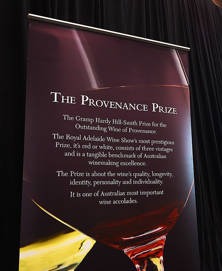 The Provenance Prize instigated by Brian Walsh at the Adelaide Show : Photo © Milton Wordley
