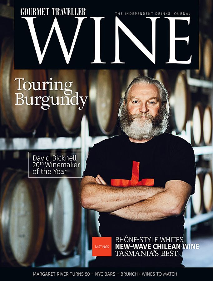 David Bicknell the current Gourmet Traveller Wine maker of the year.