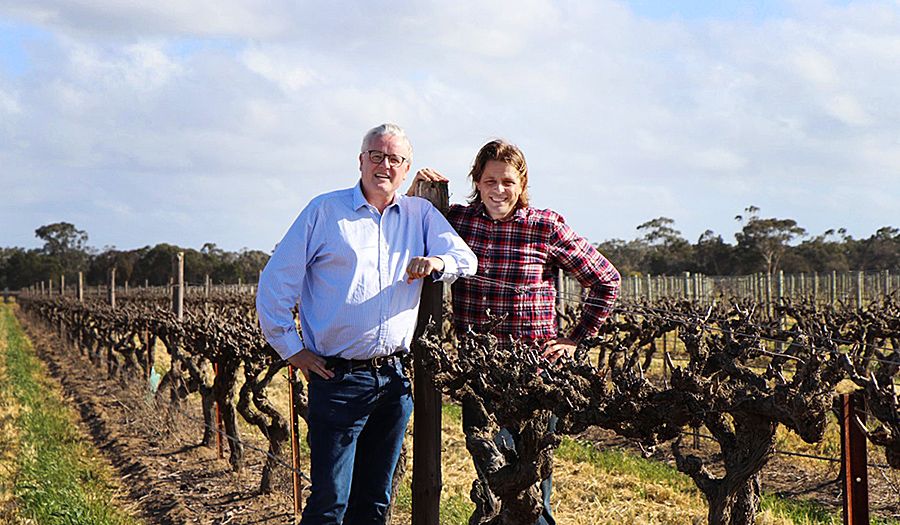 Andrew and Phil Lehmann in the Barossa. 