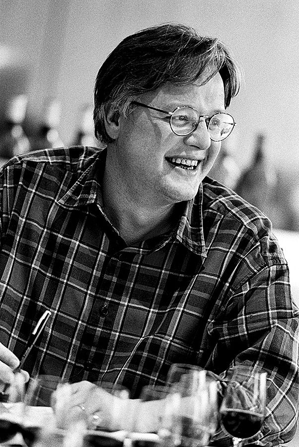 Andrew at the 1997 'Rewards of Patience' tasting : Photo © Milton Wordley.