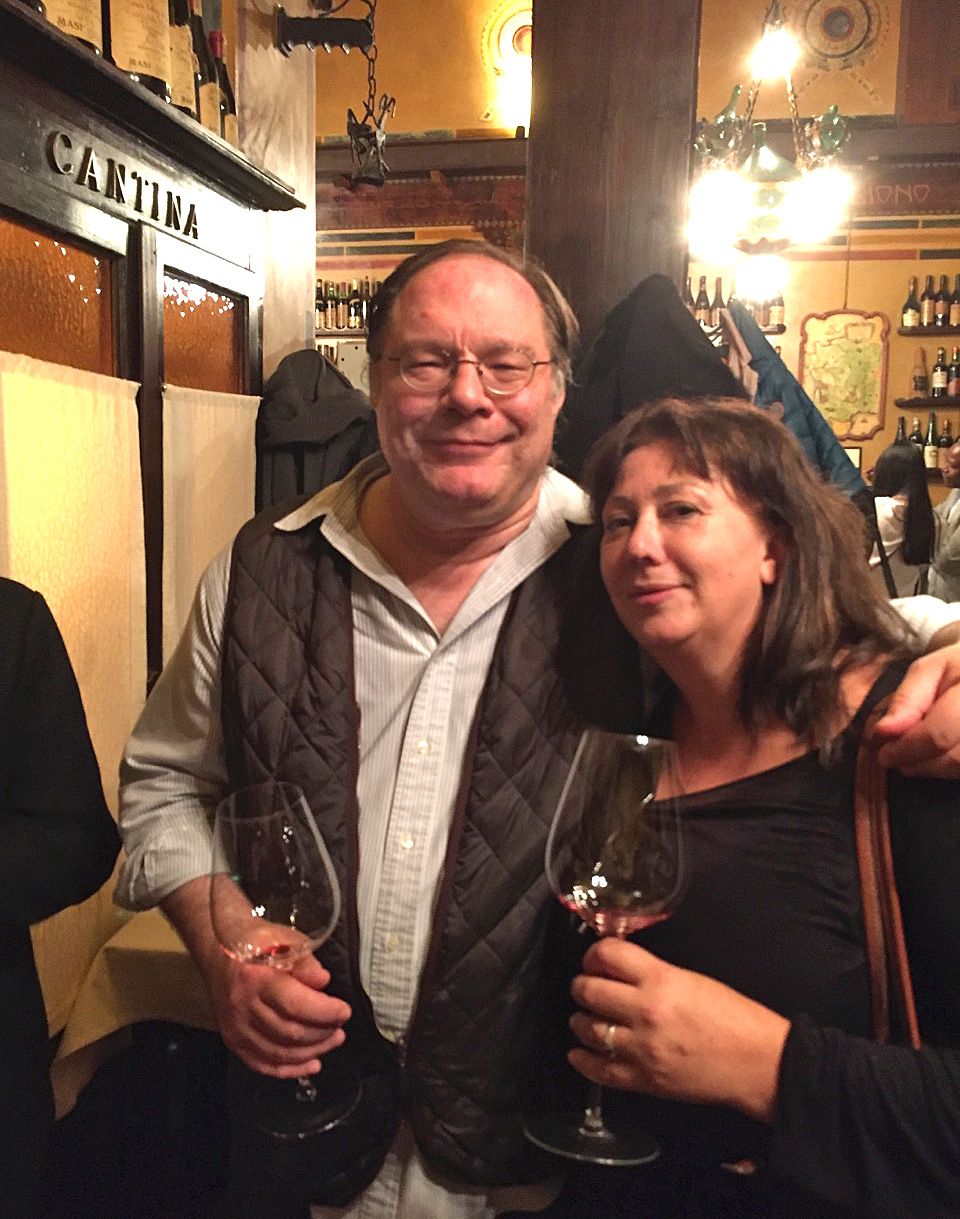 Gill with Ian D’Agata in Verona, Italy.
