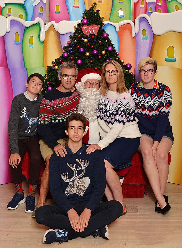 Christmas Family portrait 2015   : Bryan tells me  "We were trying to be staunch, as a joke. We are generally pretty happy "