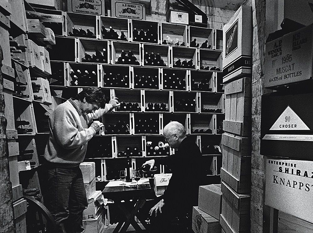 Collectors wine cellar from an early Petaluma annual report : Photo © Milton Wordley