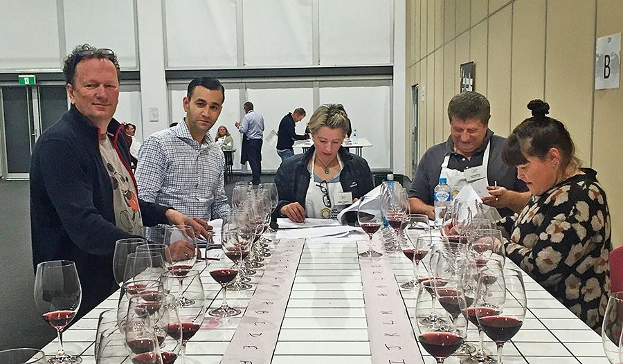 Judging at the Royal Adelaide Wine Show with below judges including Doug Goven of the Victory Hotel and Sarah Crowe of Yarra Yering. 