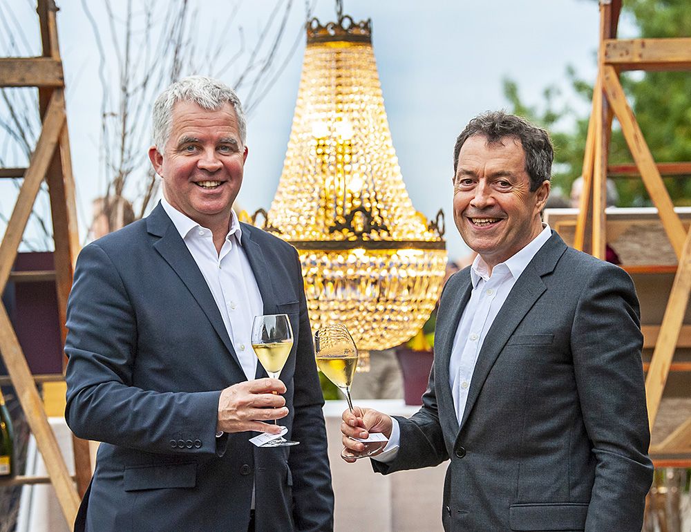 Olivier and Peter Gago at the Krug dinner at Penfolds Magill Estate. They have been friends for years. I'm sure Olivier wishes Peter all the best with Penfold's new Champagne venture : Photo © John Krüger