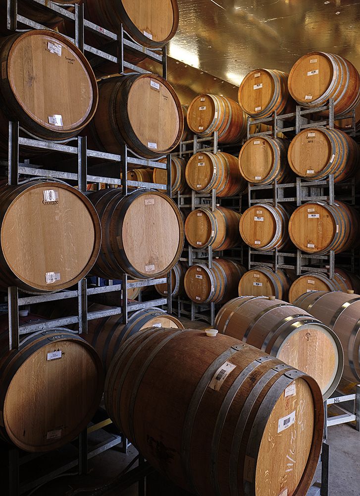 The North Barossa Vintners barrel shed : Photo © Milton Wordley.