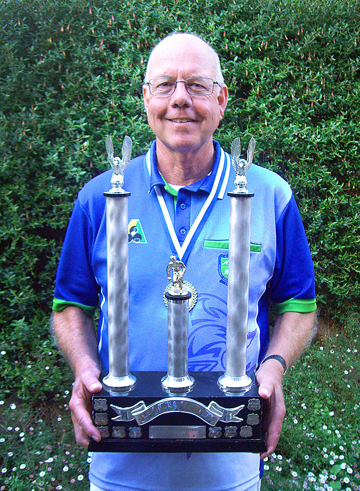 Retirement also gives Peter a bit more time for Lawn Bowls : Clarence Gardens 2014 Singles Champion.